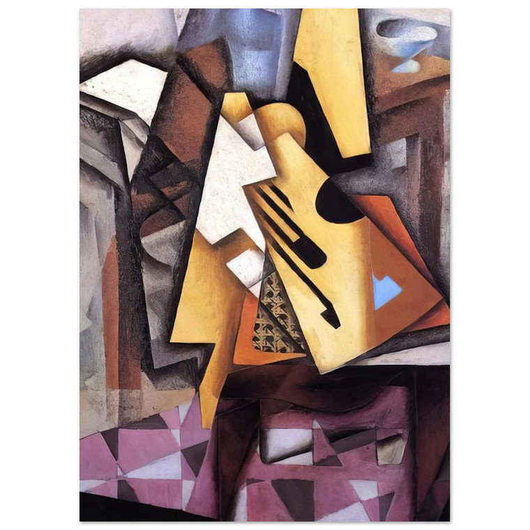 Juan Gris  GUITAR ON A CHAIR 1913 Fine Art Poster / Art Print