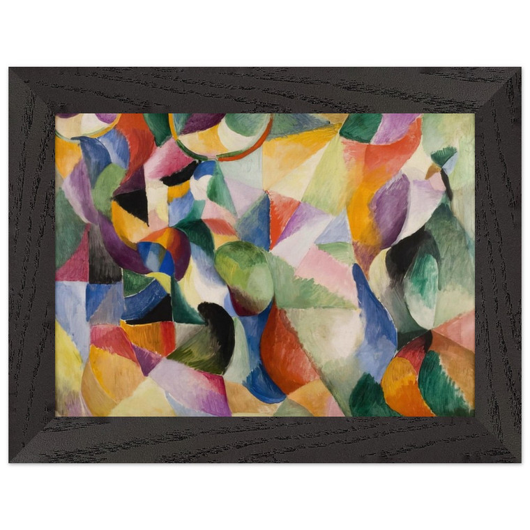 Sonia Delaunay  SIMULTANEOUS COLORS Premium Wooden Framed Art Print / Poster