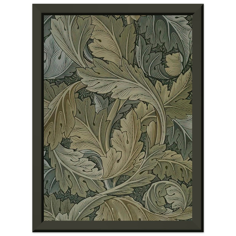 William Morris  ACANTHUS WALLPAPER 1875 Premium Metal Framed Art Print / Poster