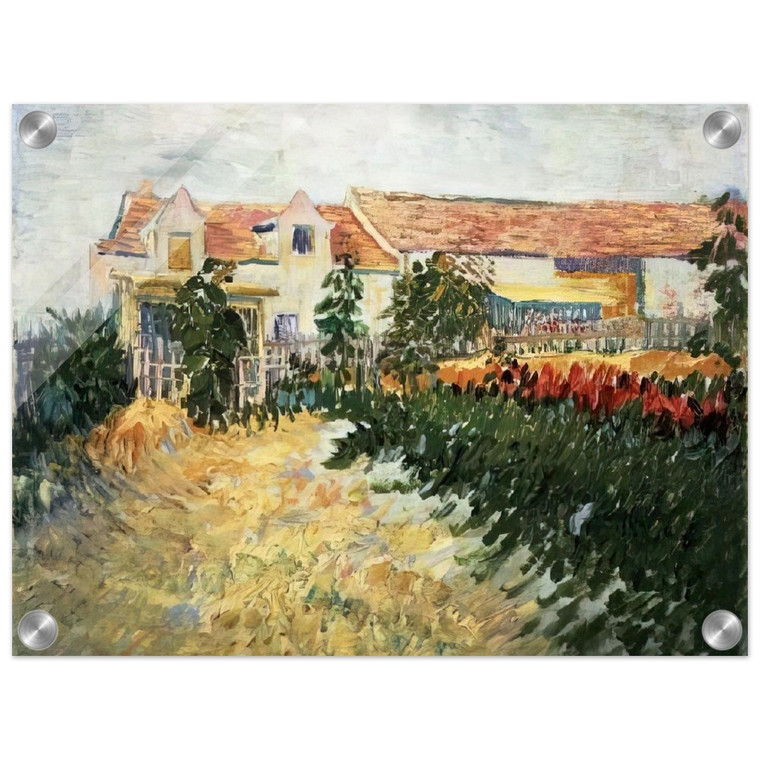 Vincent van Gogh  House with sunflowers Acrylic Print