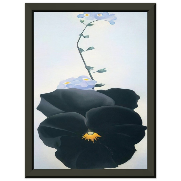 Georgia OKeeffe  Pansy Premium Metal Framed Art Print / Poster