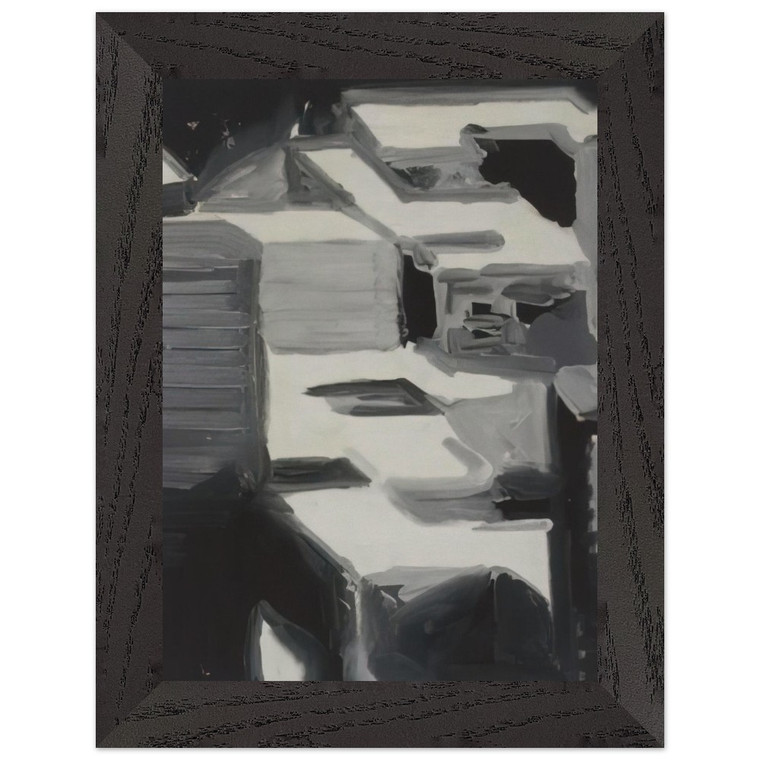 Gerhard Richter  TOWNSCAPE 1968 3 Premium Wooden Framed Art Print / Poster