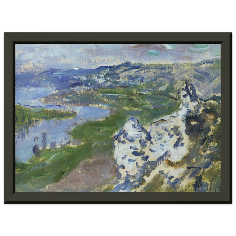 Claude Monet Seine Chantemesle Premium Metal Framed Art Print / Poster