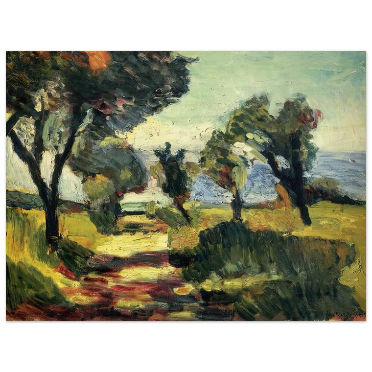 Henri Matisse  OLIVE TREES 1898 Wood Print
