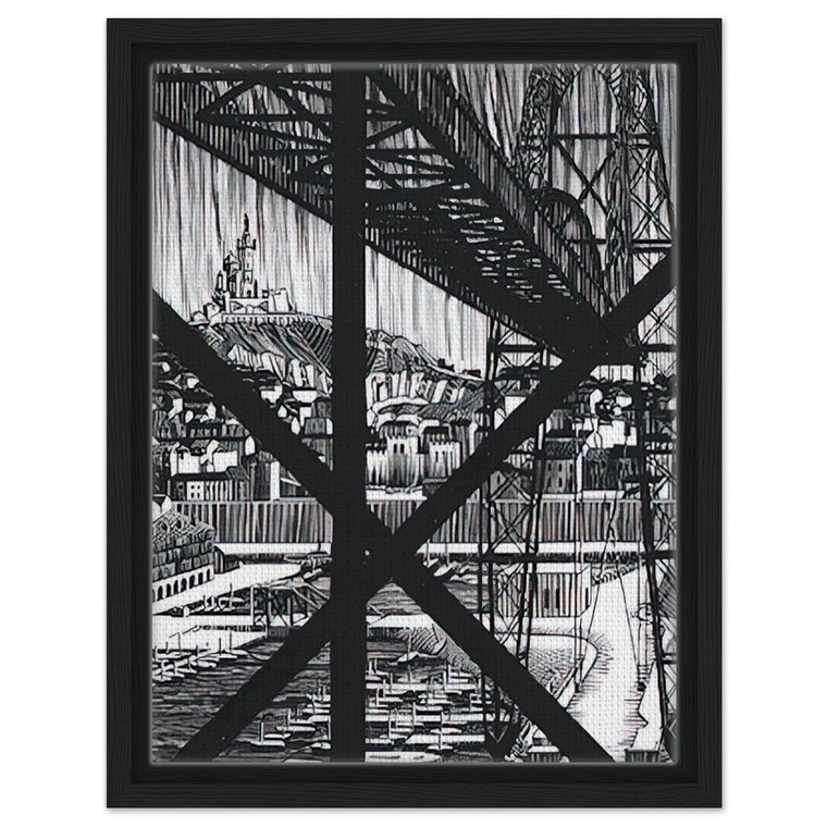 MC Escher  MARCEILLES DECEMBER 1936 1936 Framed Canvas