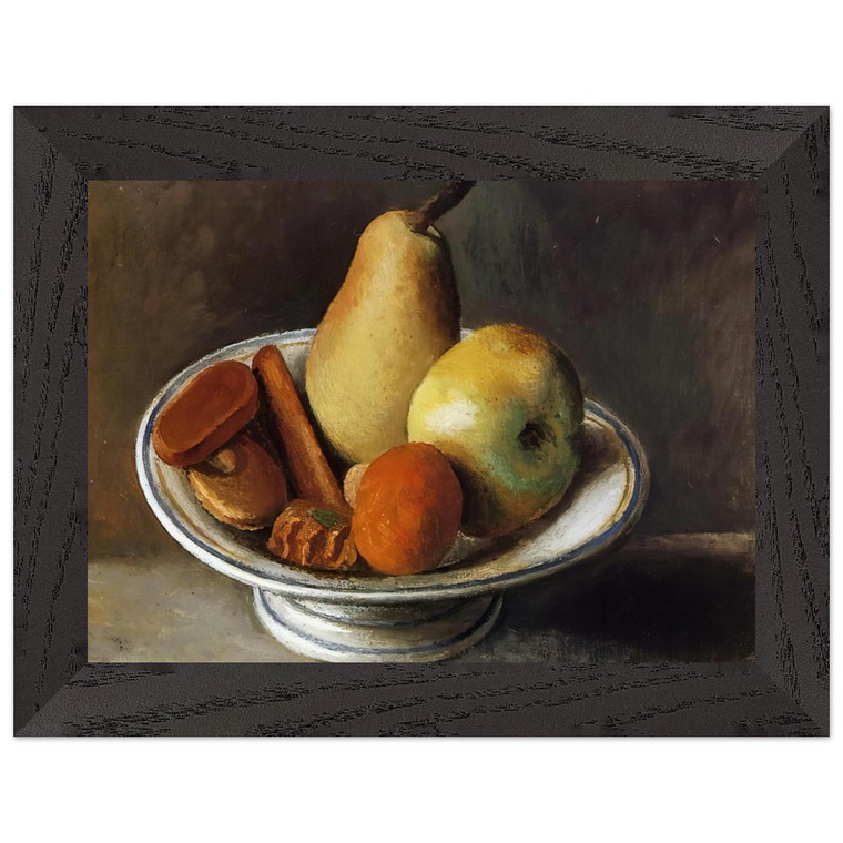 Pablo Picasso Fruit Bowl with Fruit 1918 Wood Framed Art Print
