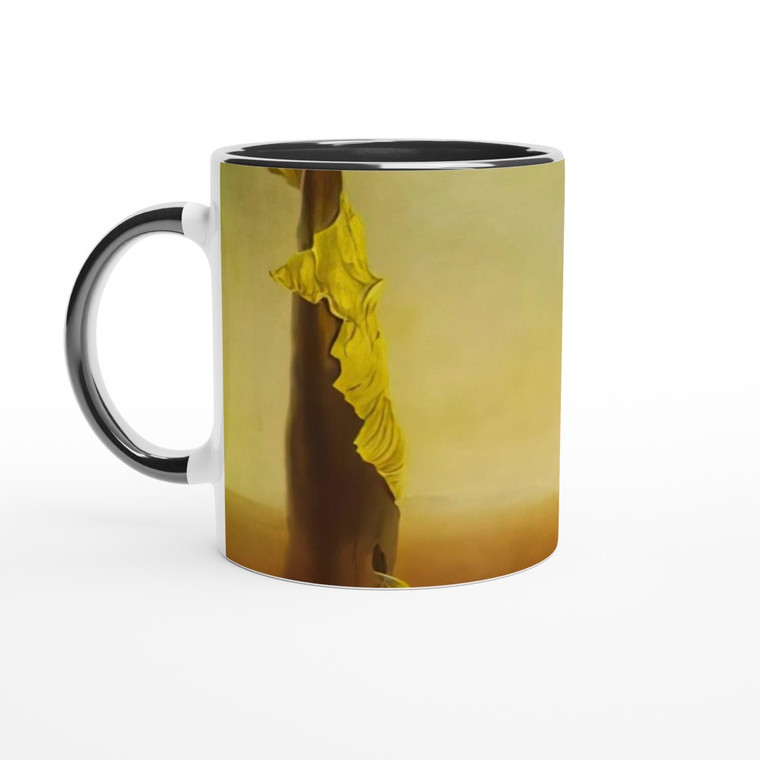 Salvador Dali - THE BIRTH OF LIQUID FEARS Ceramic Mug with Color Inside