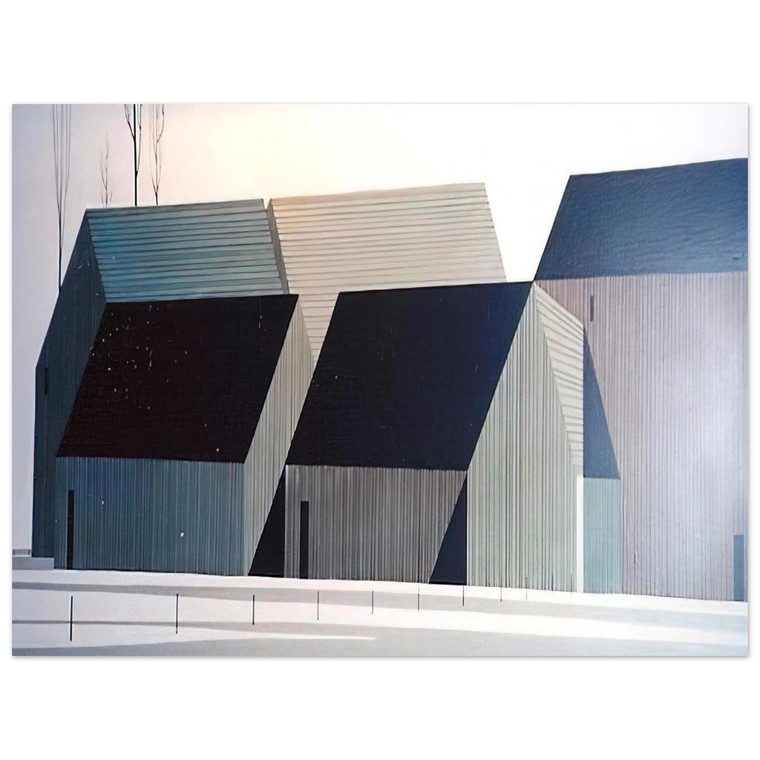 Eyvind Earle  Barns Aluminum Print