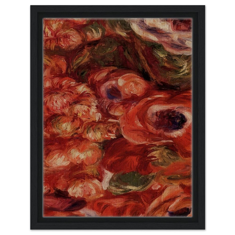 PierreAuguste Renoir  Anemonies Framed Canvas