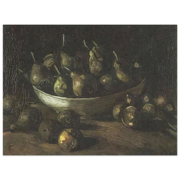 Vincent van Gogh  Still life with an Earthern bowl and pears Aluminum Print