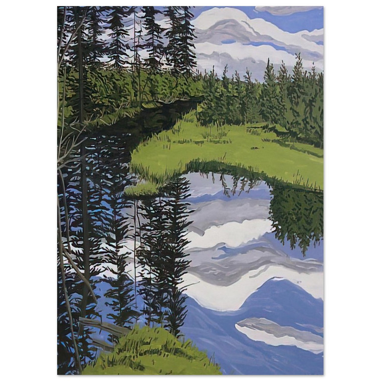 Neil Welliver  Illusory Flowage  1996 Fine Art Poster / Art Print
