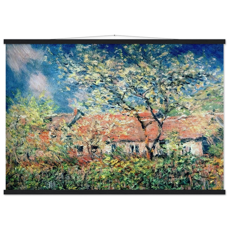 monet Springtime at Giverny Museum-Quality Matte Paper Poster with Hanger