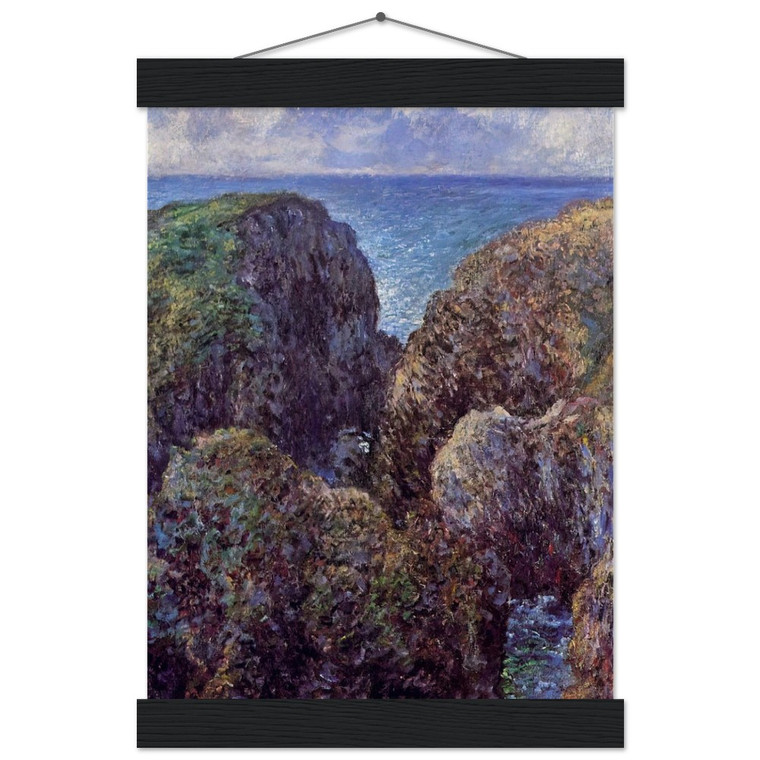 Claude Monet Group of Rocks PortGoulphar Matte Paper Poster with Hanger
