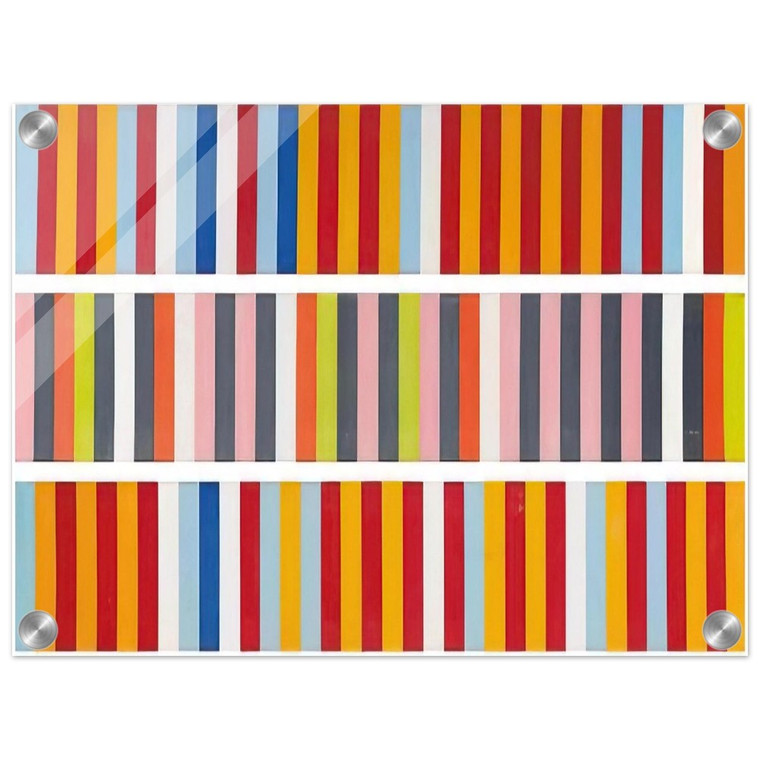 Gene Davis  Barricades  1968 Acrylic Print