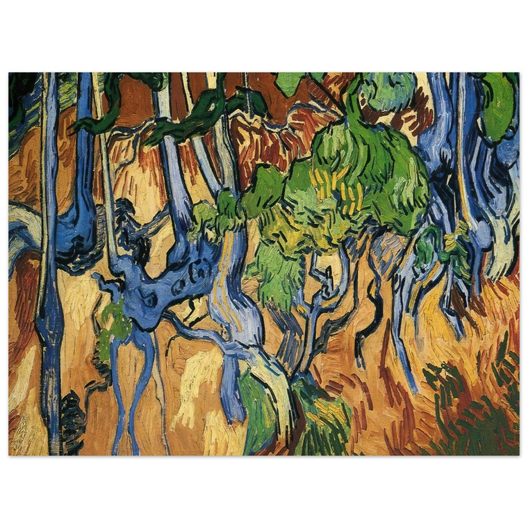 Vincent van Gogh  Tree roots Wood Print