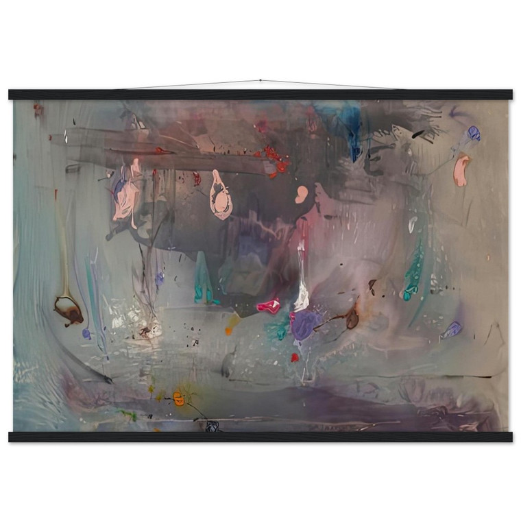 Helen Frankenthaler Grey Fireworks 1982 Museum Matte Poster with Hanger