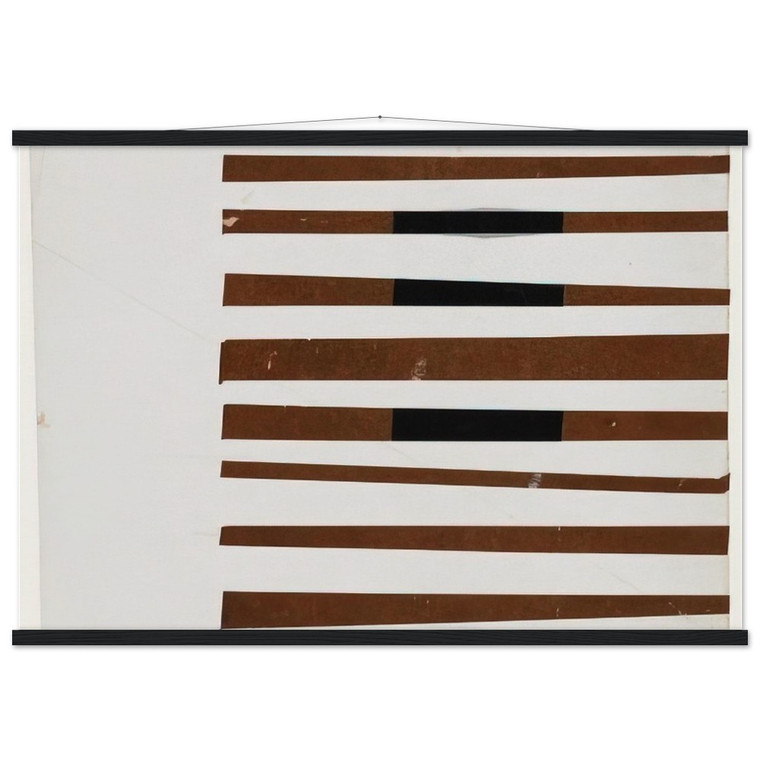 Ellsworth Kelly  Black Brown White Museum-Quality Matte Paper Poster with Hanger