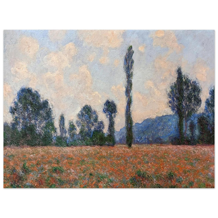 claude monet  Poppy Field in Giverny 03 Aluminum Print