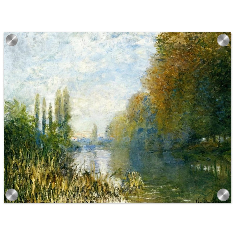 claude monet  The Banks of The Seine in Autumn Acrylic Print