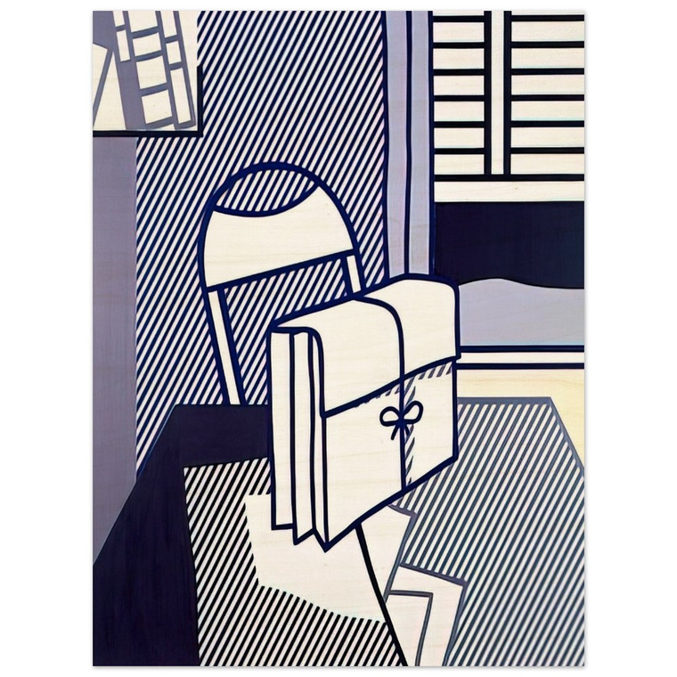 Roy Lichtenstein  STILL LIFE WITH DOSSIER 1976 Wood Print