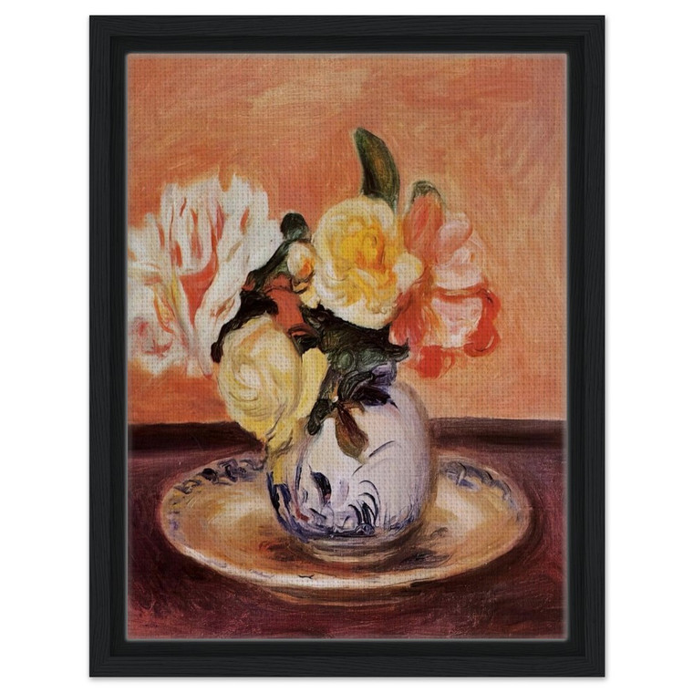 PierreAuguste Renoir  VASE OF FLOWERS N5 Framed Canvas