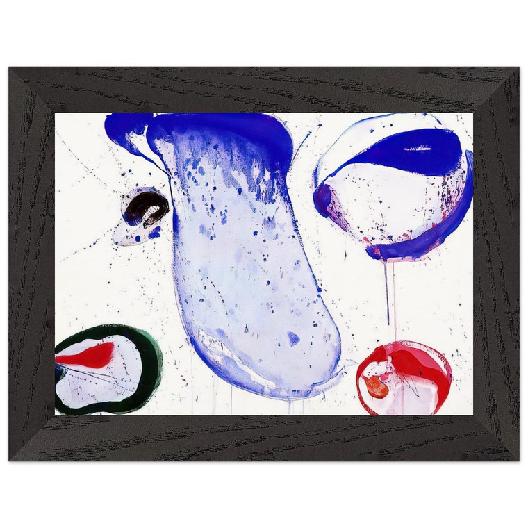 Sam Francis  Blue 47 Premium Wooden Framed Art Print / Poster