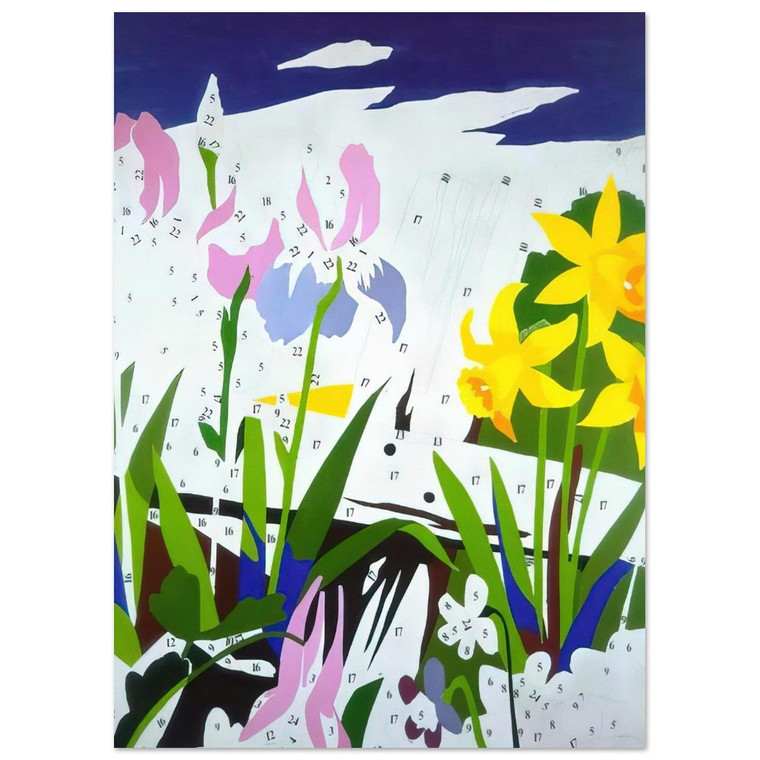 Andy Warhol  Do It Yourself  Flowers  Fine Art Poster / Art Print