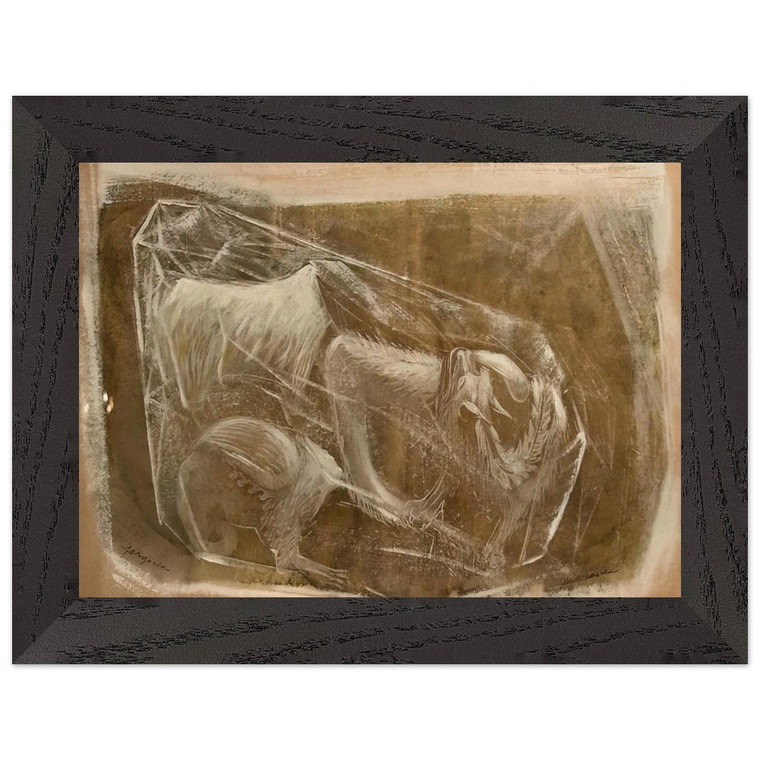 Morris Graves  Gargoyles  1948 Premium Wooden Framed Art Print / Poster