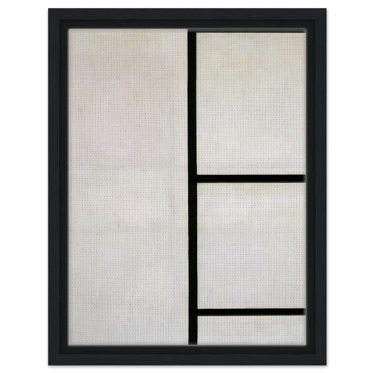 Piet Mondrian  Composition No III BlancJaune Framed Canvas