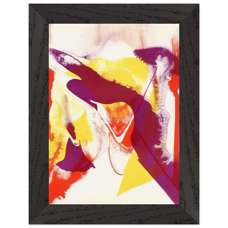 Paul Jenkins  Redfern composition Premium Wooden Framed Art Print / Poster