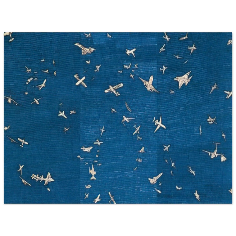 Alighiero Boetti  AEREI Wood Print