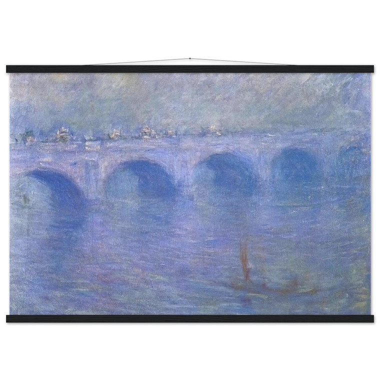 Claude Monet Waterloo Bridge Fog Museum-Quality Matte Paper Poster with Hanger