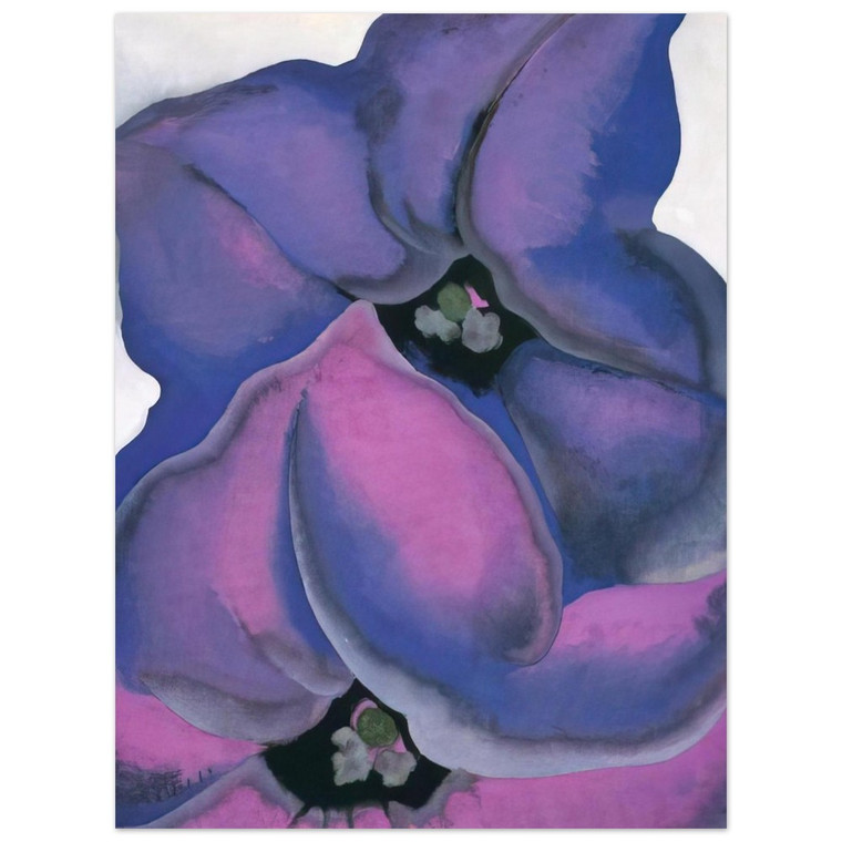 Georgia OKeeffe  Purple Petunias Aluminum Print