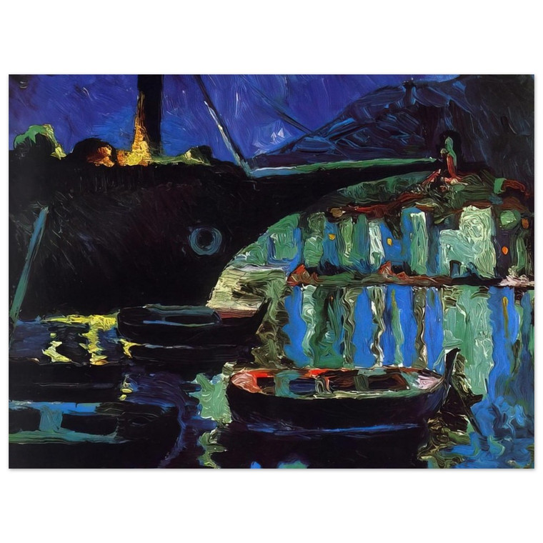 Salvador Dali  PORT OF CADAQUES NIGHT Aluminum Print
