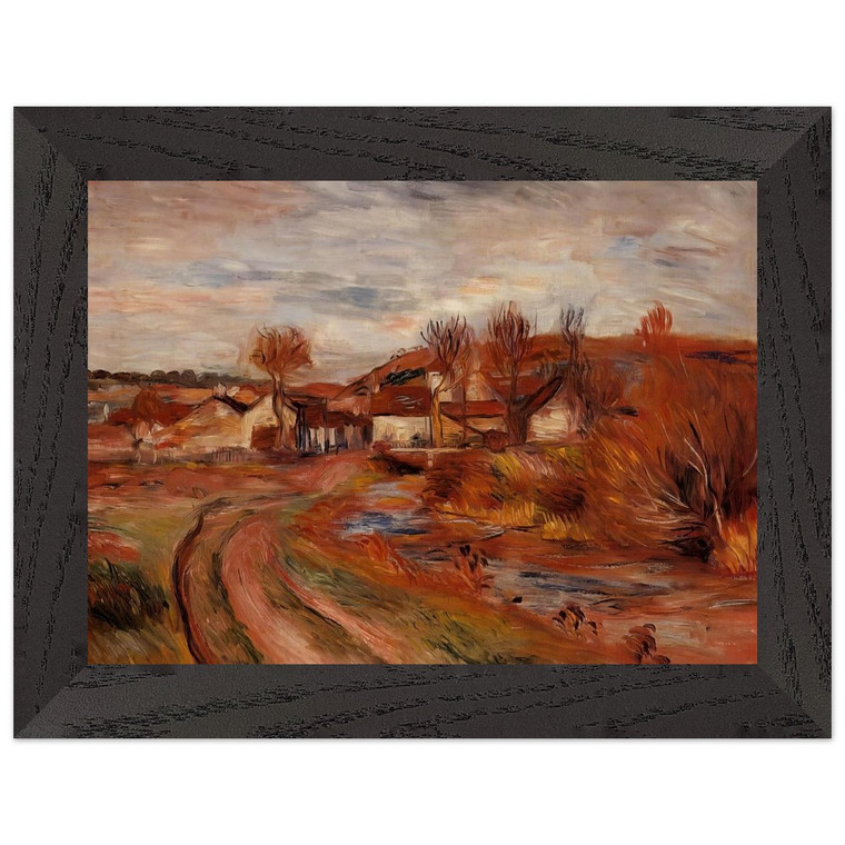 Renoir Landscape in Normandy Premium Wood Framed Art Print