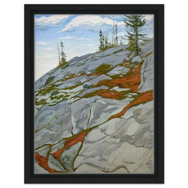 Neil Welliver  Blueberries in Fissures  1983 Framed Canvas