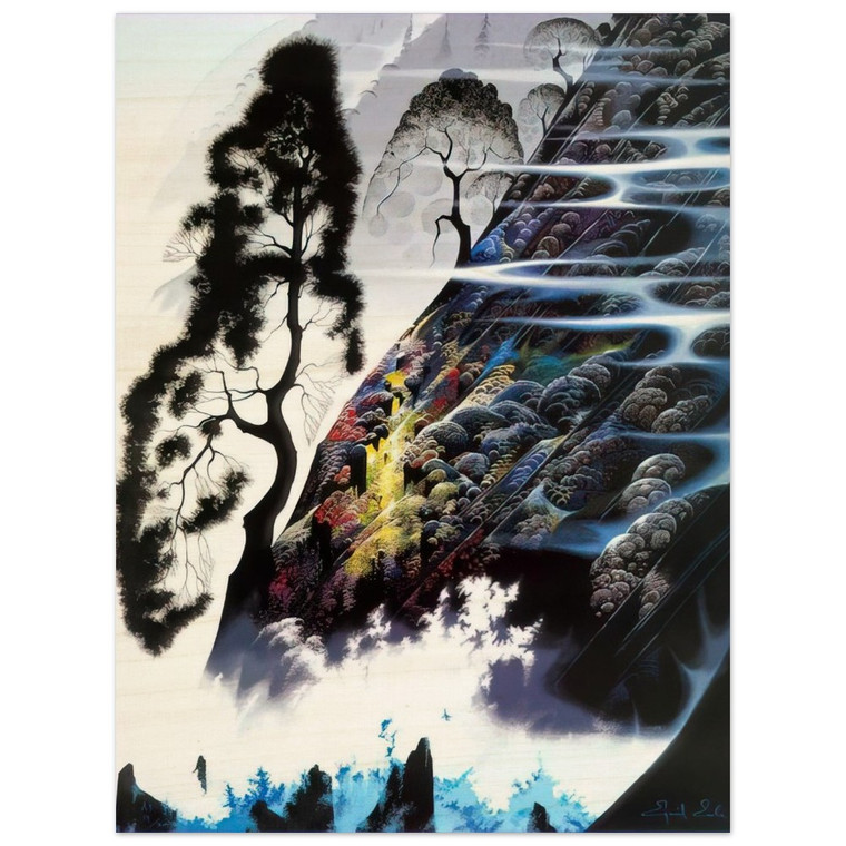 Eyvind Earle  Radient Splendor Wood Print