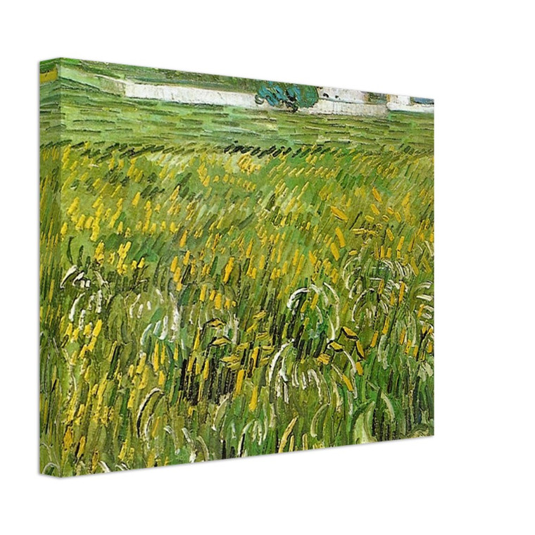 Vincent van Gogh  Wheat Field at Auvers with White House Canvas