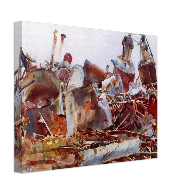 John Singer Sargent  A Wrecked Sugar Refinery Canvas