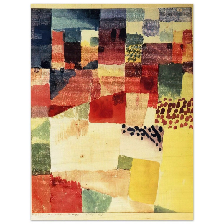 Paul Klee  HAMMAMET Wood Print
