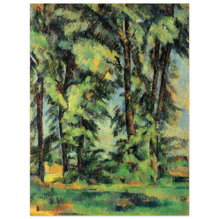 Paul Cezanne  Large Trees at Jas de Bouffan Aluminum Print