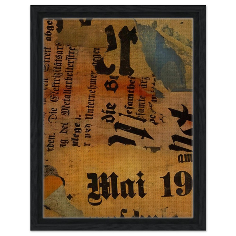 Kurt Schwitters  MAI 191 1919 Framed Canvas