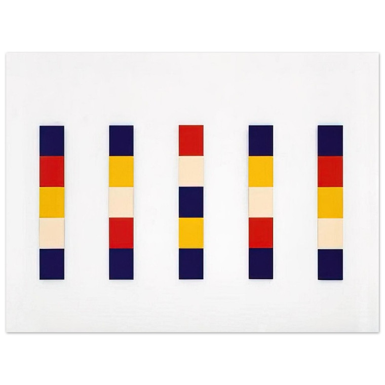 Ellsworth Kelly  Red Yellow Blue White Aluminum Print