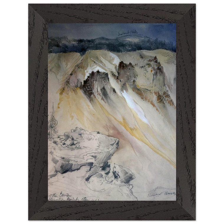 Moran: Canyon East Wall Premium Wooden Framed Art Print / Poster