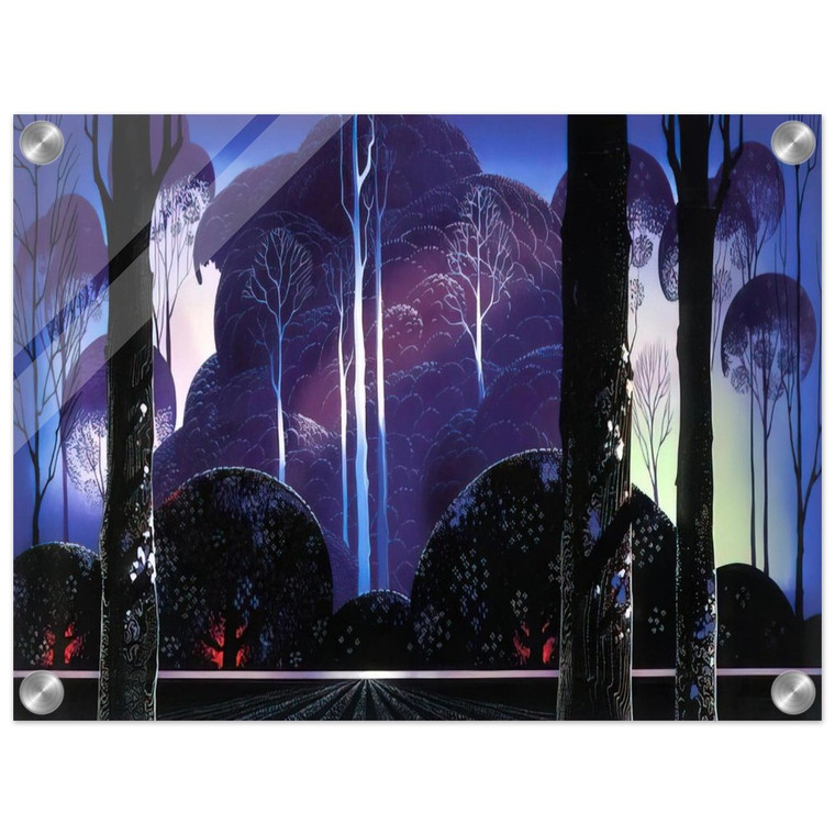 Eyvind Earle  Purple Sunrise Acrylic Print