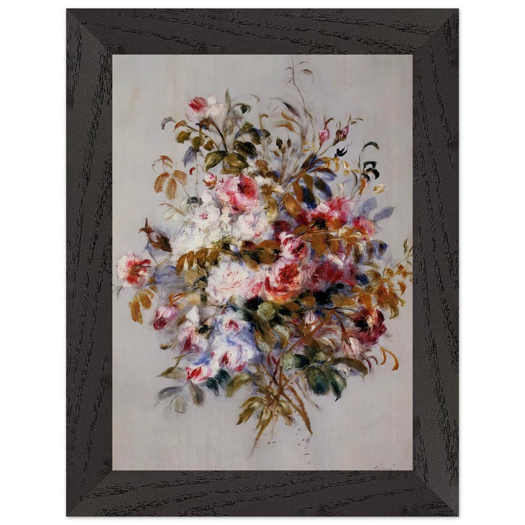PierreAuguste Renoir A Bouquet of Roses Premium Wood Framed Art Print / Poster