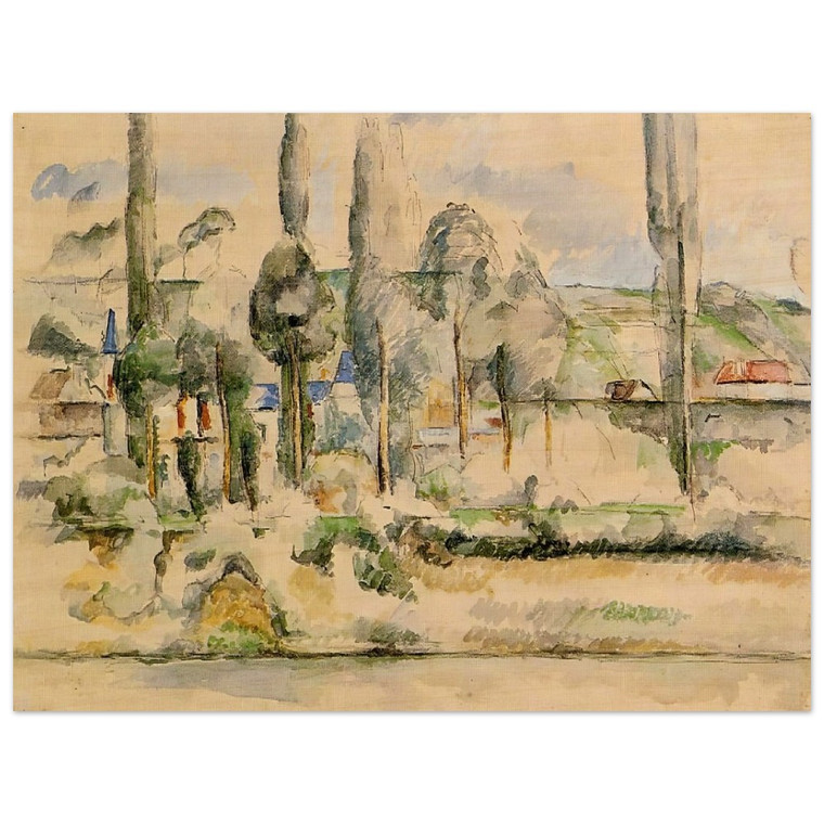 Paul Cezanne  Chateau de Madan Wood Print