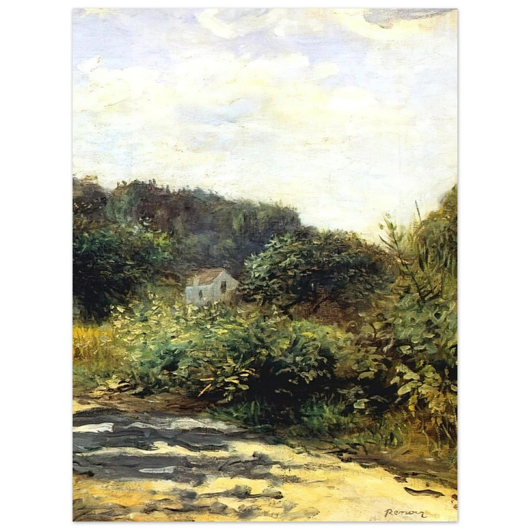 PierreAuguste Renoir  A Road in Louveciennes Aluminum Print