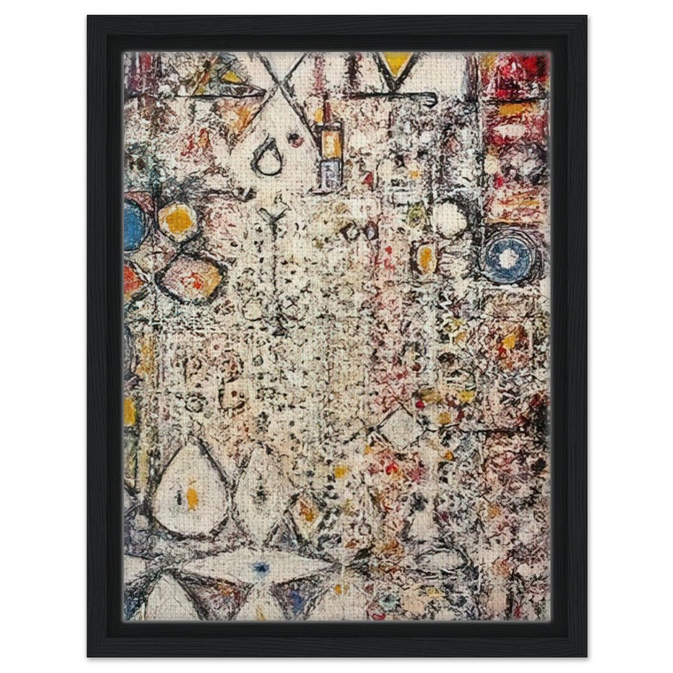 Richard PousetteDart  White Gothic 3  1957 Framed Canvas