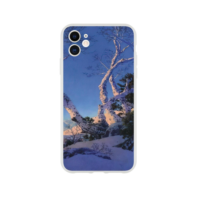 Maxfield Parrish - Birches in Winter Flexi case